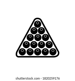Vector illustration of billiard ball.