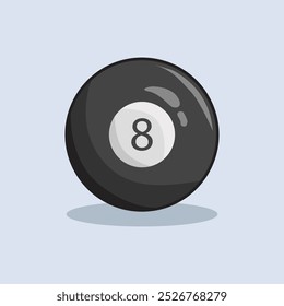 Vector illustration Billiard Ball. Vector design Casino Pool. Casino Billiard Pool Ball design illustration and icon for website, digital and print