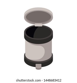 Vector illustration of bin and dustbin logo. Set of bin and bin vector icon for stock.