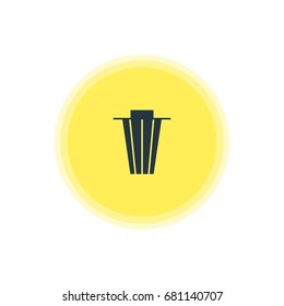 Vector Illustration Of Bin Icon. Beautiful Internet Element Also Can Be Used As Trash Element.