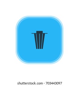 Vector Illustration Of Bin Icon. Beautiful Online Element Also Can Be Used As Trash Element.