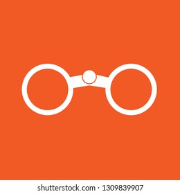 Vector illustration of binocular icon, EPS10.