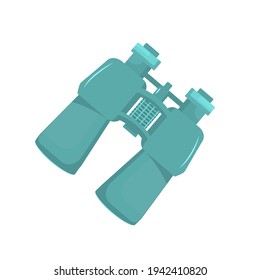 vector illustration of binoculars isolated on a white background