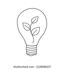 ilustración vectorial bioenergía en estilo doodle