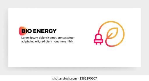 VECTOR ILLUSTRATION OF BIO ENERGY ICON CONCEPT