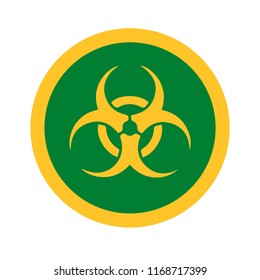 Vector illustration of biohazard icon and symbol.