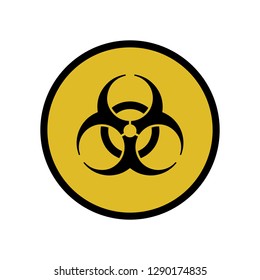 Vector illustration of biohazard icon and symbol.