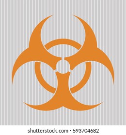 Vektorgrafik des Biogefährdungszeichens Orange
