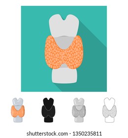 Vector illustration of biology and scientific logo. Collection of biology and laboratory stock vector illustration.