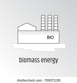 Vector illustration of biomass energy.