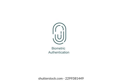 Vector Illustration of Biometric Authentication: Secure Access with Your Unique Identity