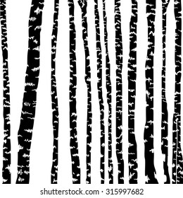 Vector illustration: Birch three background for you design