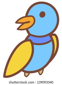 Vector illustration of a bird