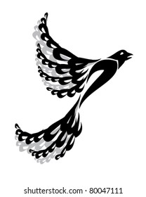 vector illustration of  bird