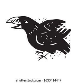 vector illustration of bird design, art, print, black tattoo, graphic logo, desktop icon