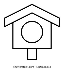 vector illustration of bird house, nesting box bird house, homemade building for birds, birdhouse handmade object. Perfect use for website, pattern, design, etc.