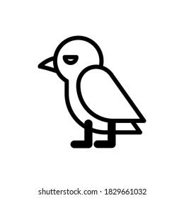 Vector illustration of a bird icon.