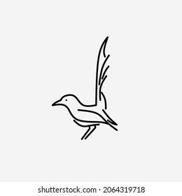 Vektorgrafik von Vogelsymbol