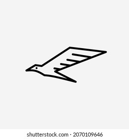 Vector illustration of bird icon