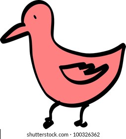 vector illustration bird isolated on white