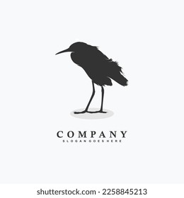 vector illustration of Bird logo design, Bird silhouette