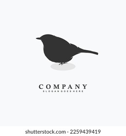 vector illustration of Bird logo design, Bird silhouette