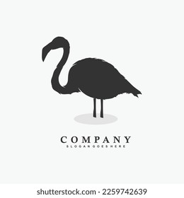 vector illustration of Bird logo design, Bird silhouette