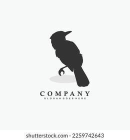 vector illustration of Bird logo design, Bird silhouette