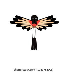 Vector illustration of a bird logo. Good to be used as a bird business logo, community logo, etc