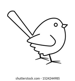 Vector illustration of bird and sparrow logo. Web element of bird and brown stock vector illustration.