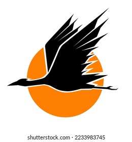 ilustración vectorial de una ave bien utilizada como logotipo