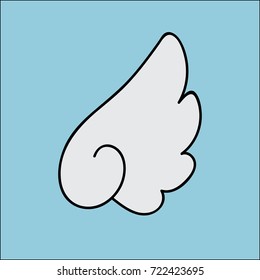 Vector illustration of Bird wing 