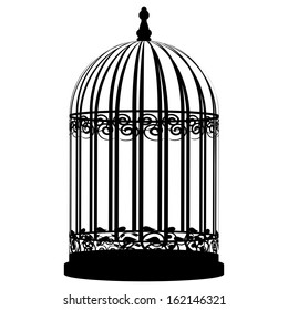 Vector illustration of birdcage