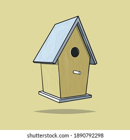 Ilustración vectorial de un hogar de aves