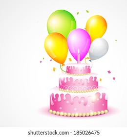 vector illustration of birthday card