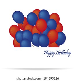 vector illustration of  birthday card