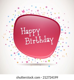 Vector Illustration of a Birthday Card