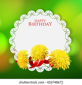 Vector illustration of a birthday card