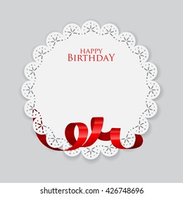 Vector illustration of a birthday card