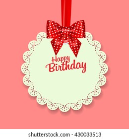 Vector illustration of a birthday card