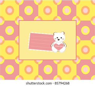 vector illustration of birthday card