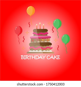 Vector illustration of a birthday icon design
