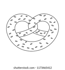 Vector illustration of biscuit and bake icon. Set of biscuit and chocolate vector icon for stock.