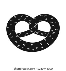 Vector illustration of biscuit and bake icon. Collection of biscuit and chocolate vector icon for stock.