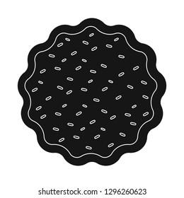 Vector illustration of biscuit and bake icon. Set of biscuit and chocolate stock vector illustration.