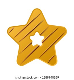 Vector illustration of biscuit and bake logo. Collection of biscuit and chocolate vector icon for stock.