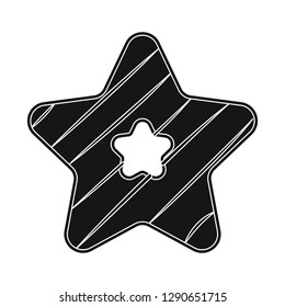 Vector illustration of biscuit and bake logo. Collection of biscuit and chocolate vector icon for stock.