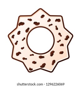 Vector illustration of biscuit and bake logo. Set of biscuit and chocolate stock vector illustration.