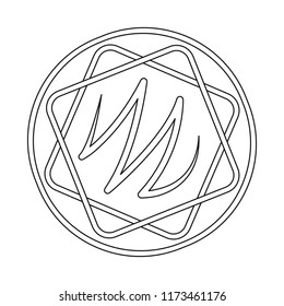 Vector illustration of biscuit and bake sign. Set of biscuit and chocolate stock symbol for web.