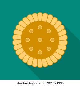 Vector illustration of biscuit and bake sign. Collection of biscuit and chocolate stock vector illustration.